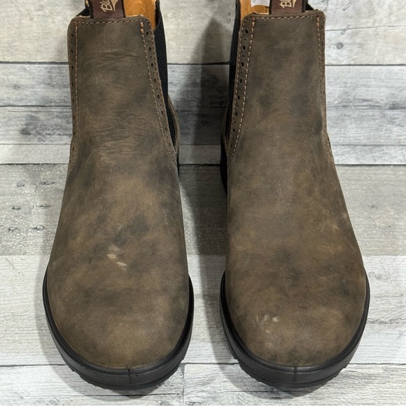 BLUNDSTONE 1351 WOMEN'S ORIGINALS HIGH TOP BOOTS - RUSTIC BROWN SZ-7 .US/4 .AU - Picture 3 of 11